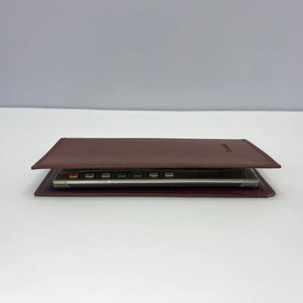 Canon Checkbook Junior Money Manager Calculator Set WORKS with Pen Manual 1980s